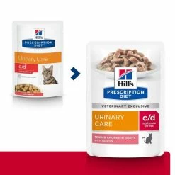 Hill's Prescription Diet Hill's Prescription Diet Feline C/D Urinary Stress Al Salmone Bustine 12 X 85 G