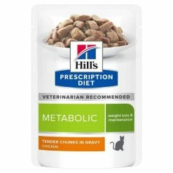 Hill's Prescription Diet Hill's Prescription Diet Feline Metabolic BUSTINE 12 X 85 G -Alimentazione Gatto negozio 52742343808 1 prescription diet chat metabolic sachet repas poulet