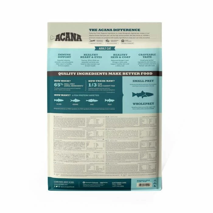 Acana Classics Acana Bountiful Catch Adult Cat 1.8 Kg 2 Acana Classics Acana Bountiful Catch Adult Cat 1.8 Kg - immagine 2
