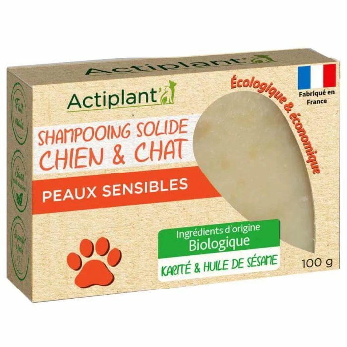Actiplant Shampoo Solido Pelle Sensibile Per Cane E Gatto 100 G 2 Actiplant Shampoo Solido Pelle Sensibile Per Cane E Gatto 100 G - immagine 2