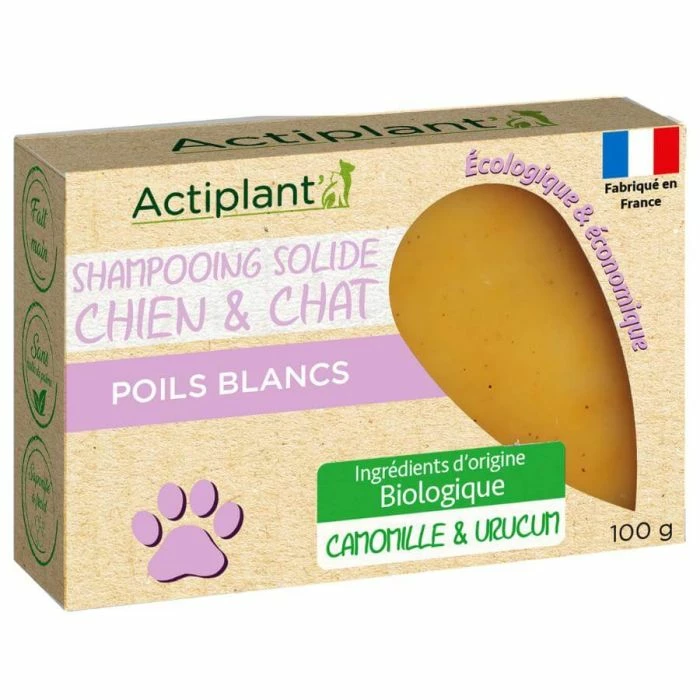 Actiplant Shampoo Solido Pelo Bianco Per Cane E Gatto 100 G 2 Actiplant Shampoo Solido Pelo Bianco Per Cane E Gatto 100 G - immagine 2