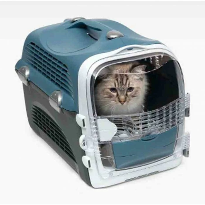 Cat-it Cat It Trasportino Cabrio Grigio / Blu Per Gatto 1 Cat-it Cat It Trasportino Cabrio Grigio / Blu Per Gatto