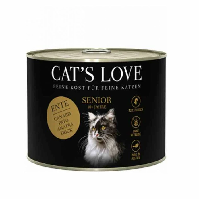 CAT'S LOVE Cat's Love Senior All'anatra Senza Cereali E Senza Glutine 6 X 200 G 1 CAT'S LOVE Cat's Love Senior All'anatra Senza Cereali E Senza Glutine 6 X 200 G