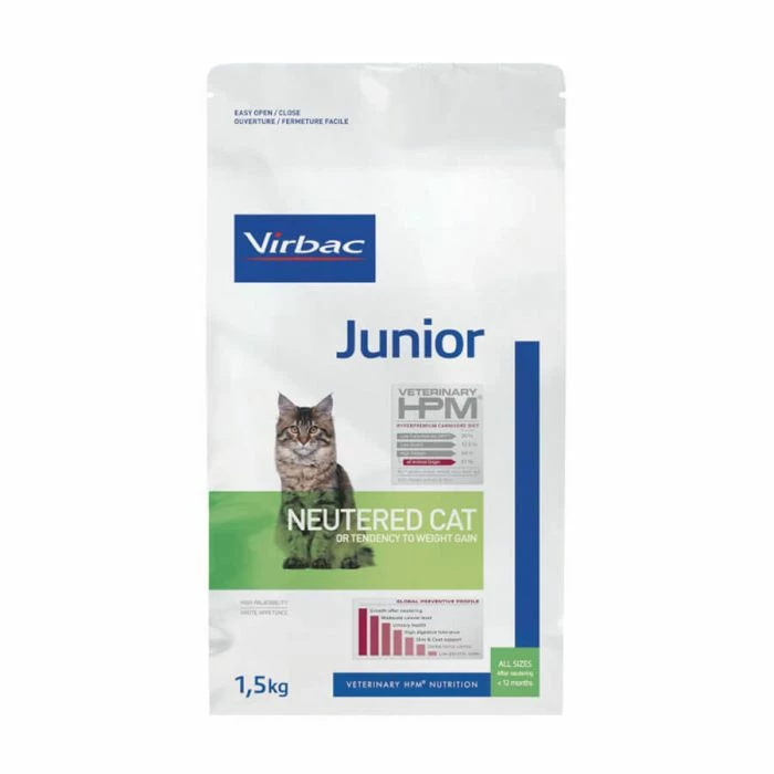 Virbac Veterinary HPM Junior Neutered Cat 1.5 Kg 1 Virbac Veterinary HPM Junior Neutered Cat 1.5 Kg