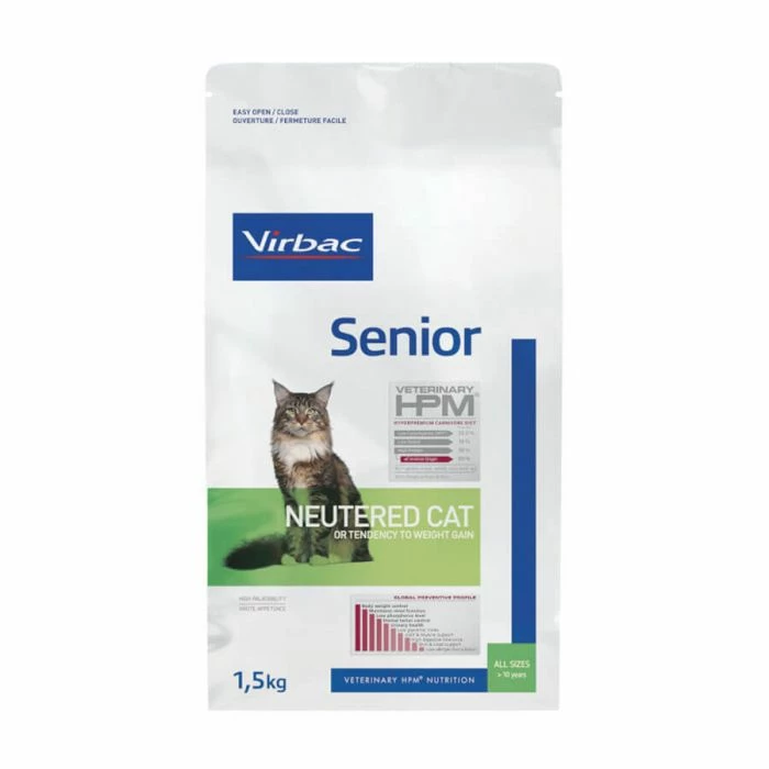 Virbac Veterinary HPM Senior Neutered Cat 1.5 Kg 1 Virbac Veterinary HPM Senior Neutered Cat 1.5 Kg