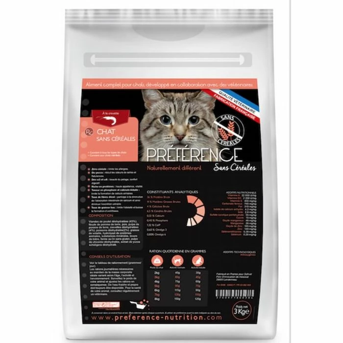 Préférence Crocchette Senza Cereali Gatto 3 Kg 1 Préférence Crocchette Senza Cereali Gatto 3 Kg