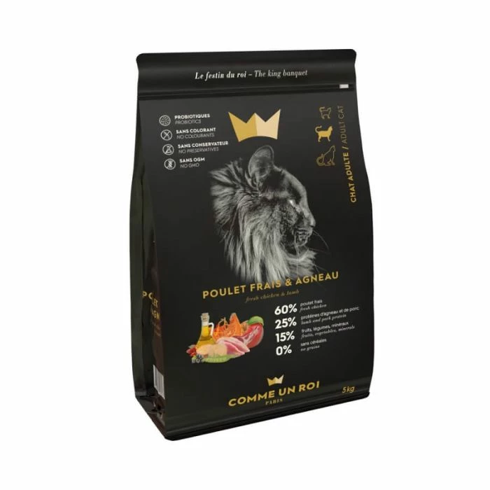 Comme Un Roi Gatto Adulto Pollo Agnello 5 Kg 1 Comme Un Roi Gatto Adulto Pollo Agnello 5 Kg