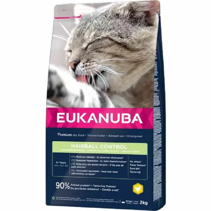 Eukanuba Hairball Control Per Gatto Adulto Con Pollo E Fegato 2 Kg 1 Eukanuba Hairball Control Per Gatto Adulto Con Pollo E Fegato 2 Kg