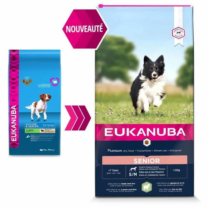 Eukanuba Mature & Senior Agnello 2.5 Kg 2 Eukanuba Mature & Senior Agnello 2.5 Kg - immagine 2