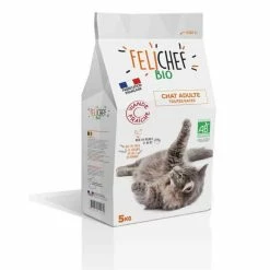 Felichef Crocchette BIO Gatto Adulto Al Pollame 5 Kg -Alimentazione Gatto negozio felichef croquettes bio chat adulte 5 kg