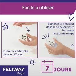 Feliway Help Diffusore + Cartuccia 7giorni -Alimentazione Gatto negozio feliway help diffuseur cartouche 7 jours 5