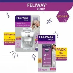 Feliway Help Diffusore + Cartuccia 7giorni -Alimentazione Gatto negozio feliway help diffuseur cartouche 7 jours 9