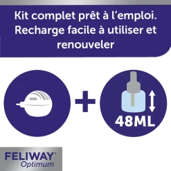 Feliway Optimum Diffusore + Ricarica 48ml (30 Giorni) 11 Feliway Optimum Diffusore + Ricarica 48ml (30 Giorni) -Alimentazione Gatto negozio feliway optimum diffuseur recharge 48 ml 30 jours 3