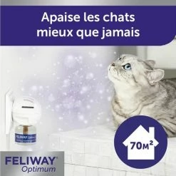 Feliway Optimum Diffusore + Ricarica 48ml (30 Giorni) 16 Feliway Optimum Diffusore + Ricarica 48ml (30 Giorni) -Alimentazione Gatto negozio feliway optimum diffuseur recharge 48 ml 30 jours 8