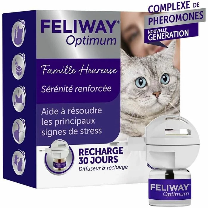 Feliway Optimum Diffusore + Ricarica 48ml (30 Giorni) 1 Feliway Optimum Diffusore + Ricarica 48ml (30 Giorni)