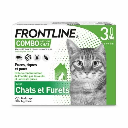Frontline Combo Gatto 3 Pipette -Alimentazione Gatto negozio frontline combo chat 3 pipettes