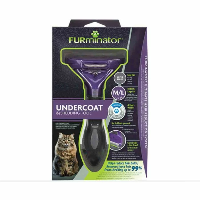 Furminator Spazzola Per Gatto A Pelo Lungo M/L 1 Furminator Spazzola Per Gatto A Pelo Lungo M/L