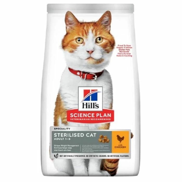 Hill's Science Plan Hill's Science Plan Feline Adult Sterilised Cat Al Pollo 15 Kg 2 Hill's Science Plan Hill's Science Plan Feline Adult Sterilised Cat Al Pollo 15 Kg - immagine 2