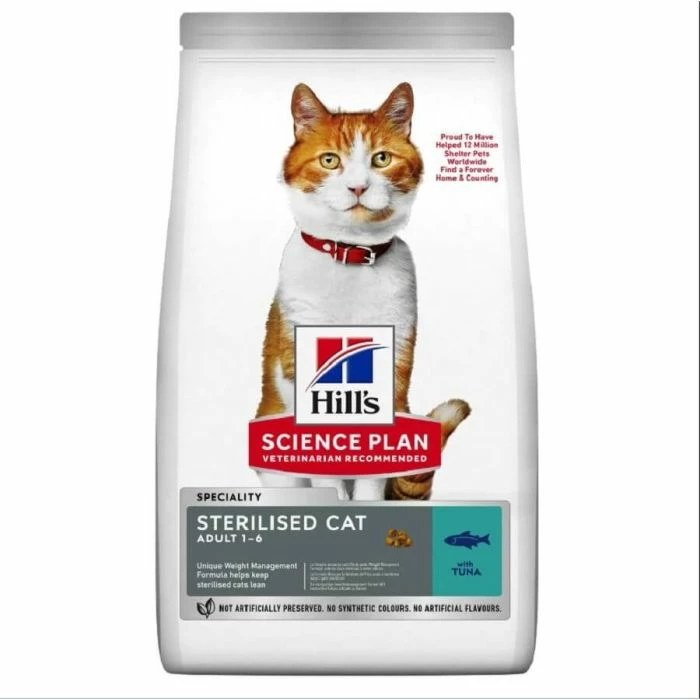 Hill's Science Plan Hill's Science Plan Feline Adult Sterilised Cat Al Tonno 3 Kg 2 Hill's Science Plan Hill's Science Plan Feline Adult Sterilised Cat Al Tonno 3 Kg - immagine 2