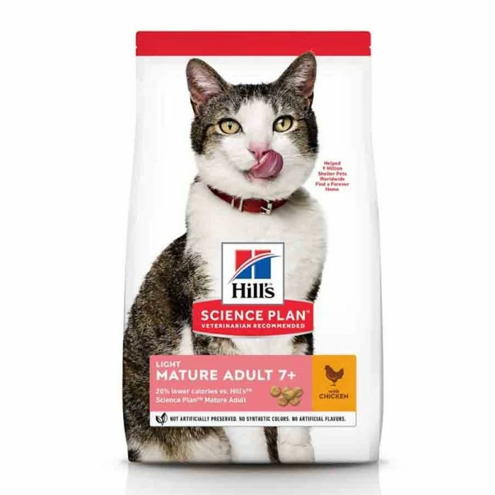 Hill's Science Plan Hill's Science Plan Feline Mature Adult 7+ Light Pollo 7 Kg 1 Hill's Science Plan Hill's Science Plan Feline Mature Adult 7+ Light Pollo 7 Kg