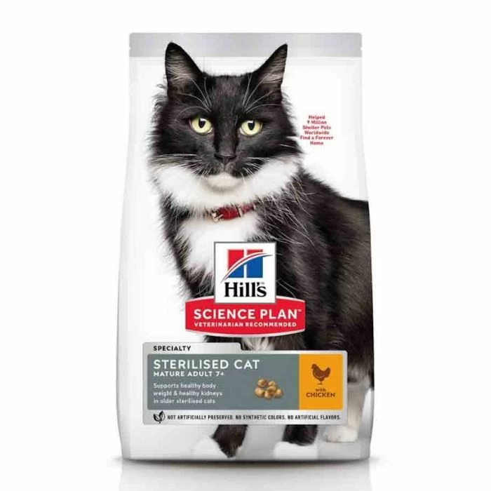 Hill's Science Plan Hill's Science Plan Feline Mature Adult 7+ Sterilised Cat Pollo 3 Kg 1 Hill's Science Plan Hill's Science Plan Feline Mature Adult 7+ Sterilised Cat Pollo 3 Kg