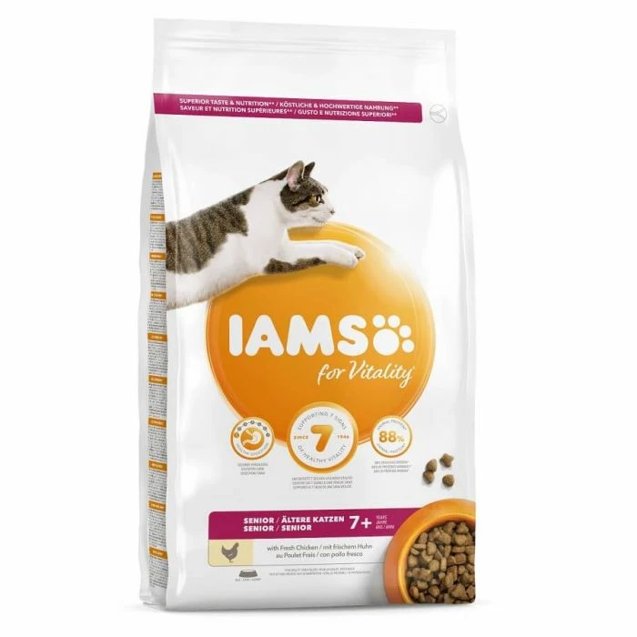 IAMS Vitality Crocchette Gatto Senior Pollo 10 Kg 1 IAMS Vitality Crocchette Gatto Senior Pollo 10 Kg
