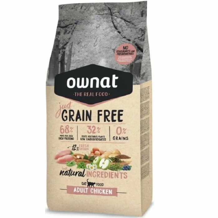 Ownat Grain Free Just Pollo Gatto 3 Kg 1 Ownat Grain Free Just Pollo Gatto 3 Kg