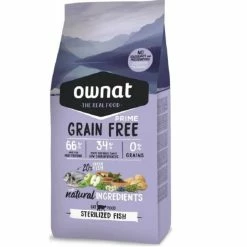 Ownat Grain Free Prime Per Gatto Sterilizzato Al Pesce 3 Kg