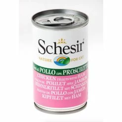 Schesir Filetti Di Pollo Con Prosciutto In Gelatina Per Gatto 24 X 140 G