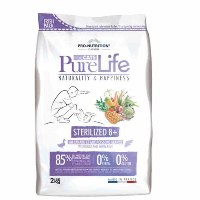 PureLife Crocchette Gatto Sterilized 8+ 2 Kg 1 PureLife Crocchette Gatto Sterilized 8+ 2 Kg