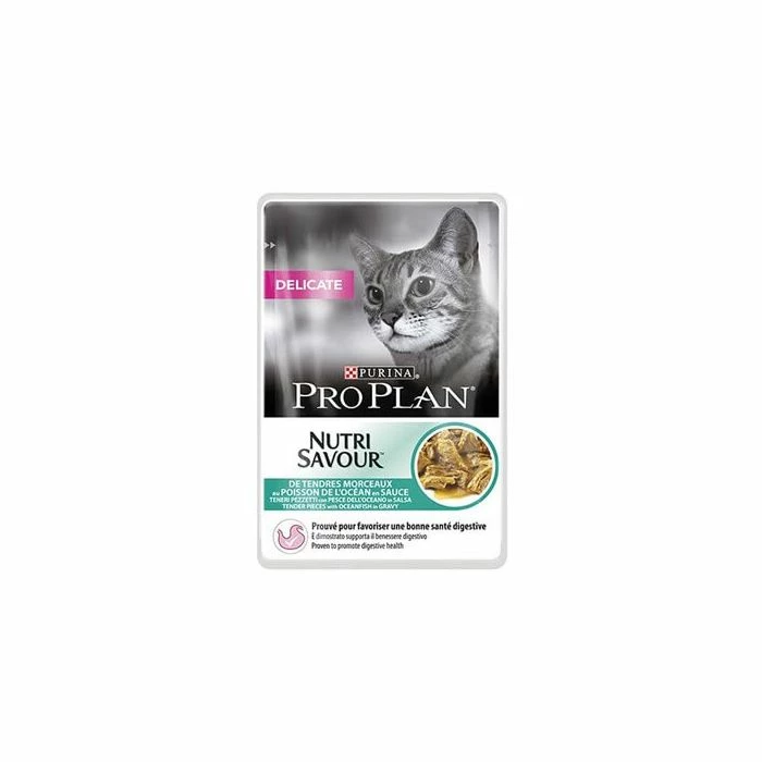 Purina Proplan Cat Nutrisavour Delicate Pesce 26 Bustine 85 G 1 Purina Proplan Cat Nutrisavour Delicate Pesce 26 Bustine 85 G