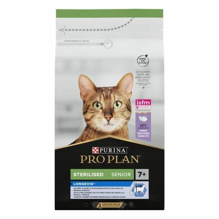 Purina Proplan Longevis Senior Cat Sterilised Tacchino 1,5 Kg 6 Purina Proplan Longevis Senior Cat Sterilised Tacchino 1,5 Kg - immagine 6