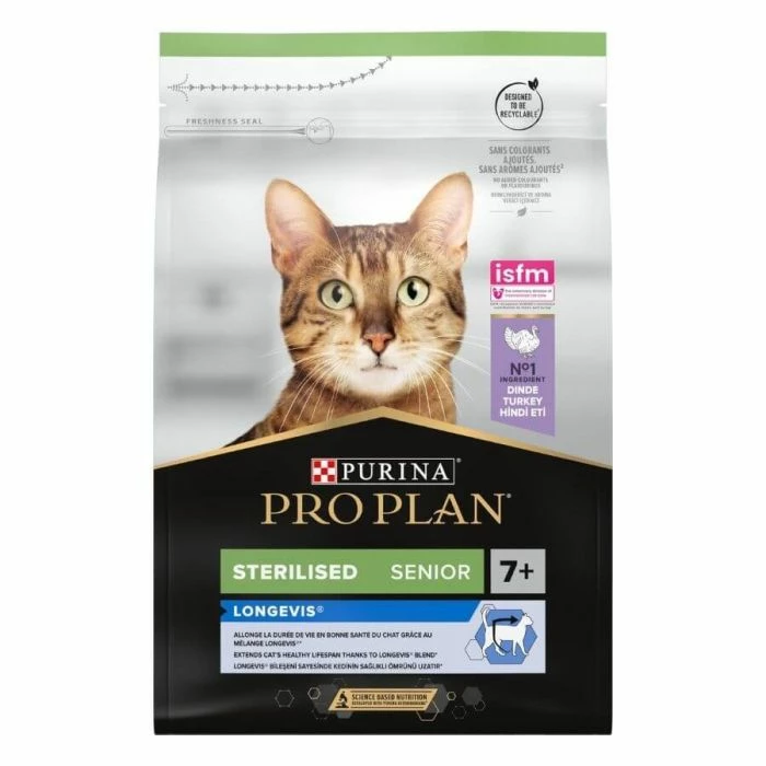 Purina Proplan Longevis Senior Cat Sterilised Tacchino 3 Kg 2 Purina Proplan Longevis Senior Cat Sterilised Tacchino 3 Kg - immagine 2