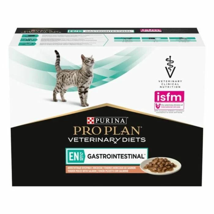 Purina Proplan PPVD Feline Gastro Intestinal EN Bustine Salmone 10 X 85 G 2 Purina Proplan PPVD Feline Gastro Intestinal EN Bustine Salmone 10 X 85 G - immagine 2