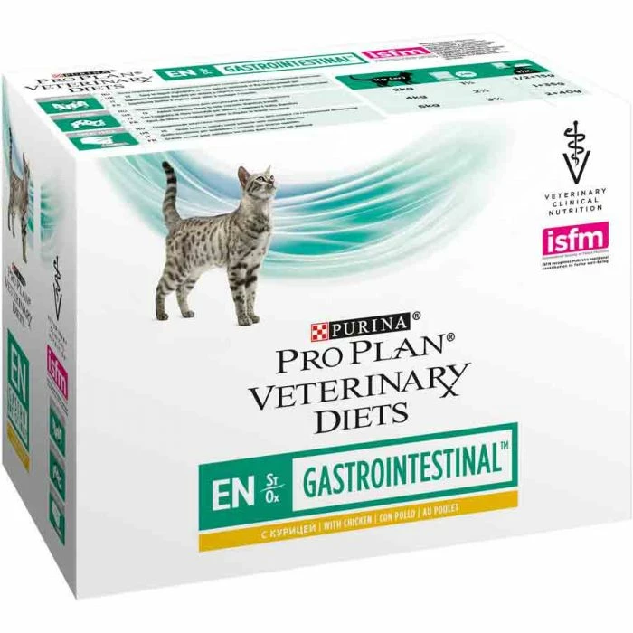 Purina Proplan PPVD Feline Gastro Intestinal EN Bustine Pollo 10 X 85 G 1 Purina Proplan PPVD Feline Gastro Intestinal EN Bustine Pollo 10 X 85 G
