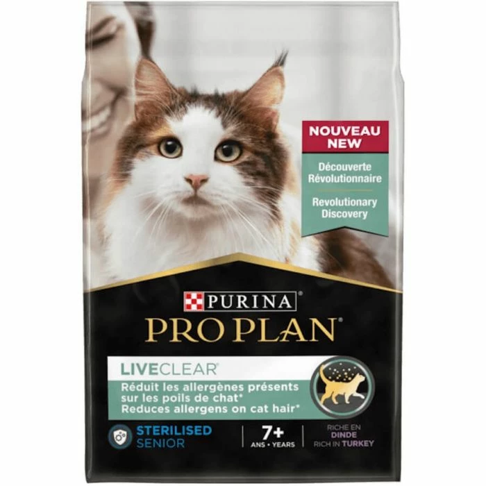 Purina Proplan Cat LiveClear Sterilised Senior 7+ Al Tacchino 2,8 Kg 1 Purina Proplan Cat LiveClear Sterilised Senior 7+ Al Tacchino 2,8 Kg