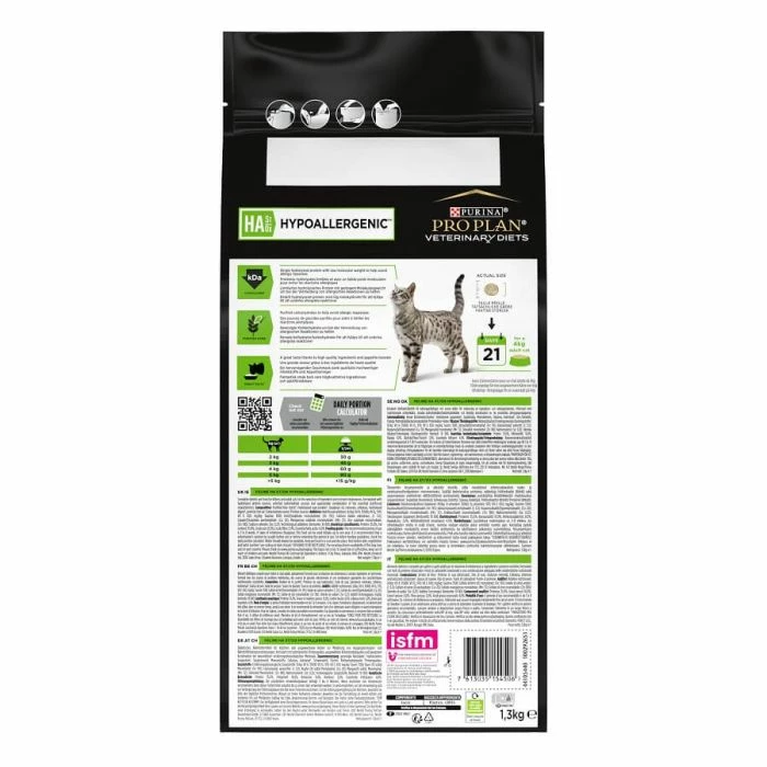Purina Proplan PPVD Feline HA Hypoallergenic 1,3 Kg 2 Purina Proplan PPVD Feline HA Hypoallergenic 1,3 Kg - immagine 2