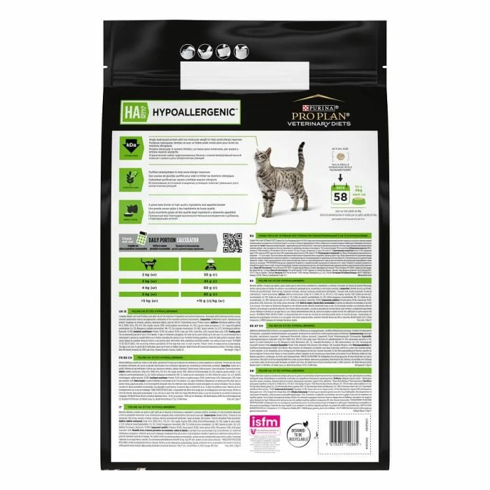 Purina Proplan PPVD Feline HA Hypoallergenic 3,5 Kg 2 Purina Proplan PPVD Feline HA Hypoallergenic 3,5 Kg - immagine 2