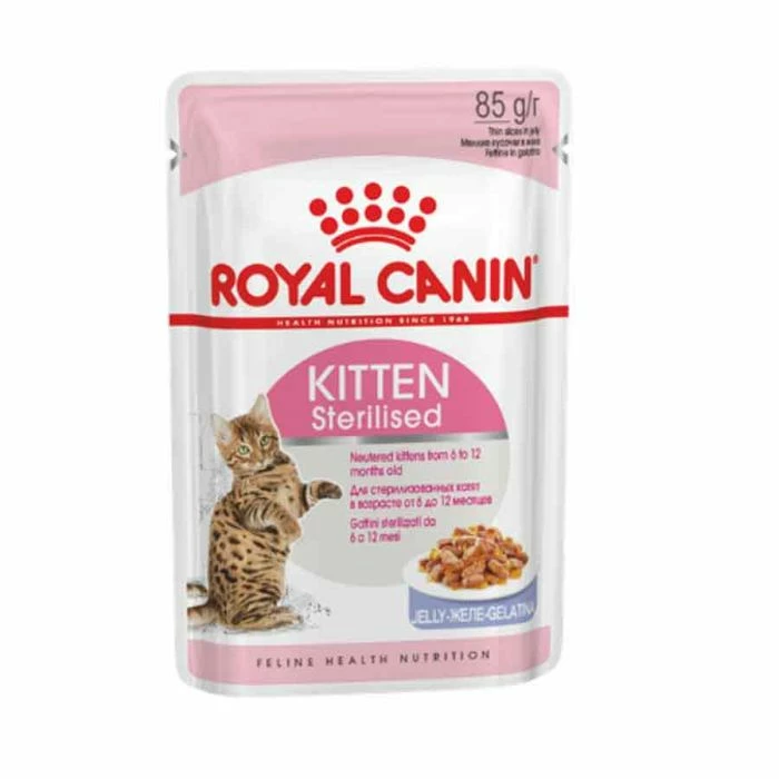Royal Canin Feline Health Nutrition Royal Canin Kitten Sterilised Bustina In Gelatina 12 X 85 G 1 Royal Canin Feline Health Nutrition Royal Canin Kitten Sterilised Bustina In Gelatina 12 X 85 G