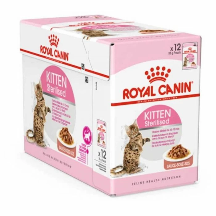 Royal Canin Feline Health Nutrition Royal Canin Kitten Sterilised Bustine 12 X 85 G
