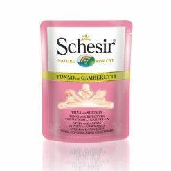 Schesir Tonnetto Con Gamberetti Per Gatto 20 Bustine Da 70 G