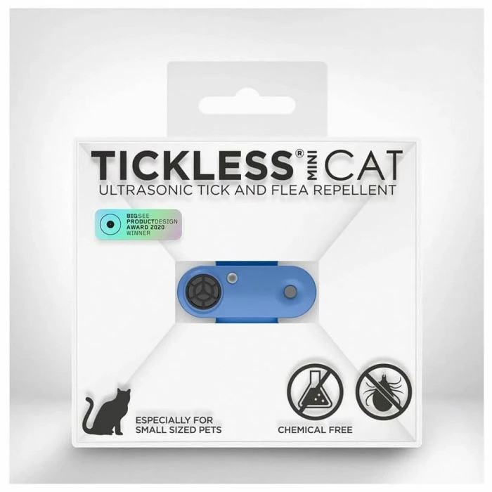 Tickless Mini Cat Blu Grec Ricaricabile 1 Tickless Mini Cat Blu Grec Ricaricabile