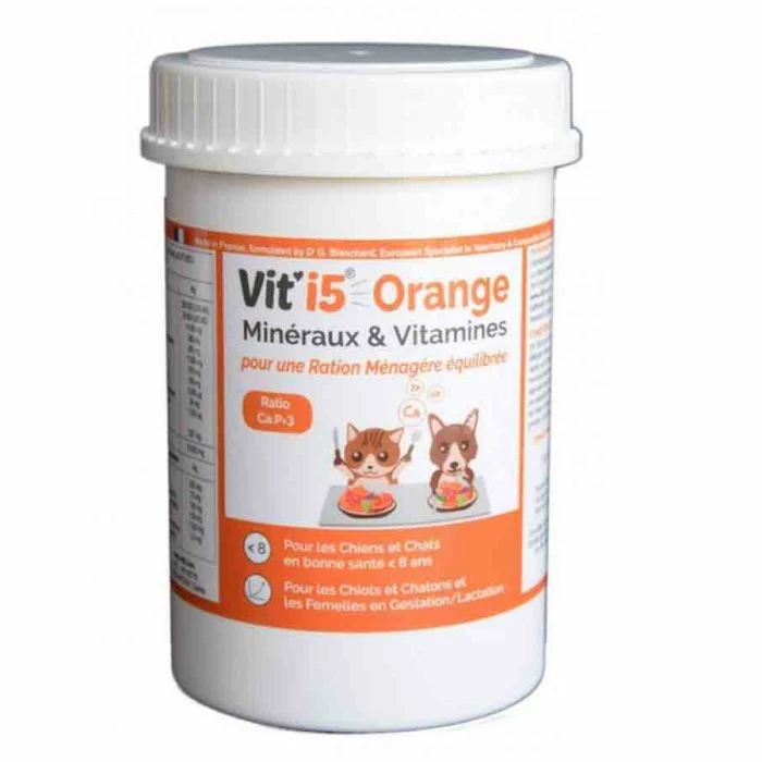 VIT'i5 Vit'I5 Orange Polvere Gatto & Cane < 8 Anni 600 G 2 VIT'i5 Vit'I5 Orange Polvere Gatto & Cane < 8 Anni 600 G - immagine 2