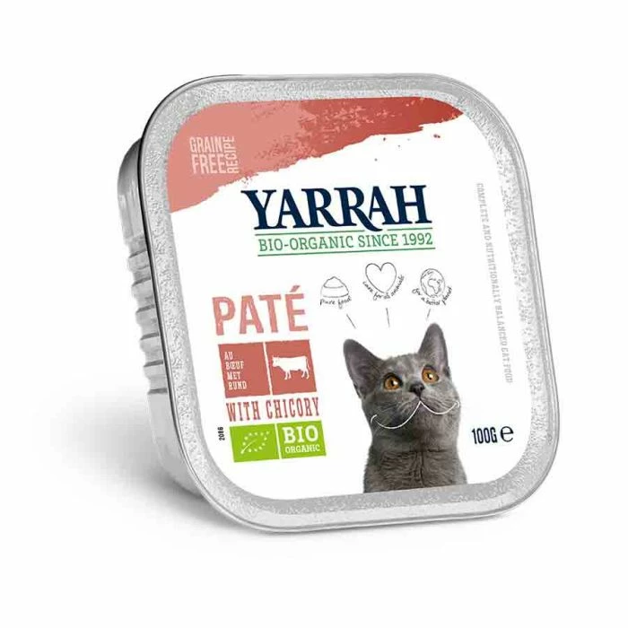 Yarrah Bio Paté Di Manzo Alla Cicoria Per Gatto 16 X 100 G 1 Yarrah Bio Paté Di Manzo Alla Cicoria Per Gatto 16 X 100 G
