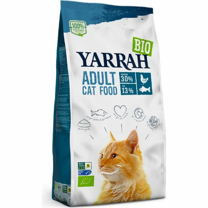 Yarrah Bio Crocchette Pollo / Pesce Per Gatto Adulto 10 Kg 1 Yarrah Bio Crocchette Pollo / Pesce Per Gatto Adulto 10 Kg