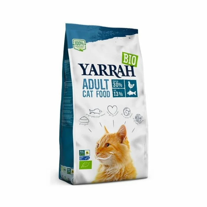 Yarrah Bio Crocchette Pollo / Pesce Per Gatto Adulto 2.4 Kg 1 Yarrah Bio Crocchette Pollo / Pesce Per Gatto Adulto 2.4 Kg